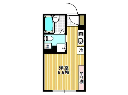 COCOFLAT戸越銀座(ワンルーム/4階)の間取り写真