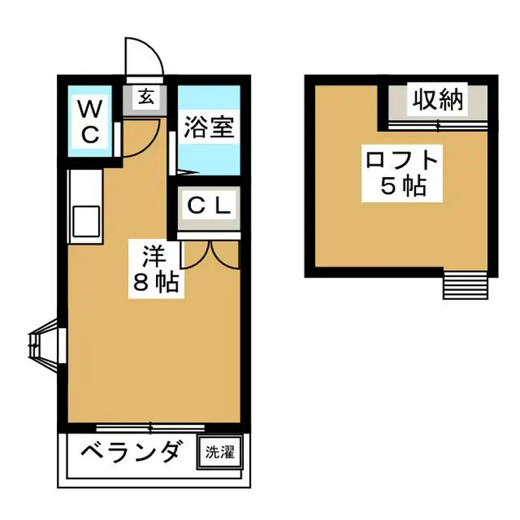 アーニスト学園町 2階階 間取り