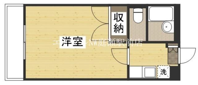 パレスTAKENAMI(1K/2階)の間取り写真