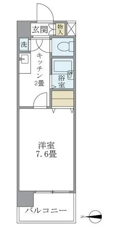 イーストコート芝 9階階 間取り