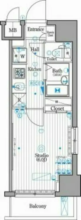 グランド・ガーラ新横浜North 10階階 間取り