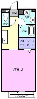 グランハイツ栄町(1K/1階)の間取り写真