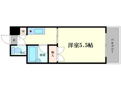 DO大阪港(1K/4階)の間取り写真