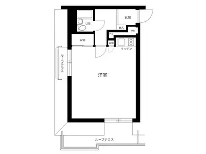 ラ・レジダンス・ド・ラフィネ(ワンルーム/4階)の間取り写真