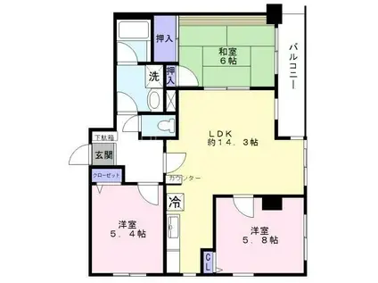 アン・リミエール(3LDK/1階)の間取り写真