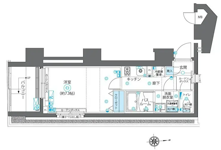 ZOOM新宿下落合 1階階 間取り