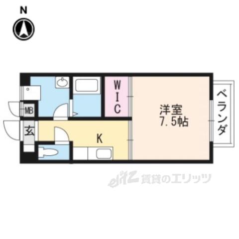 シェロウェンTA2(1K/1階)の間取り写真