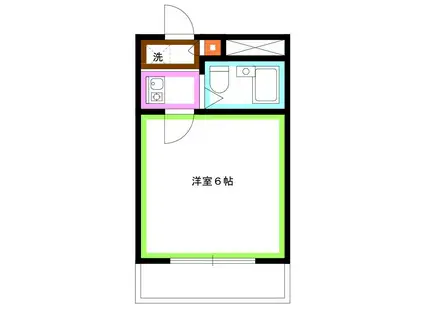 TSハイム関前(1K/3階)の間取り写真