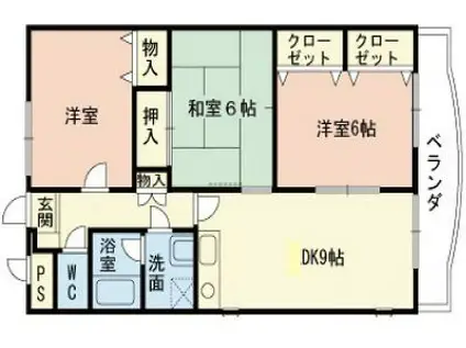 アヴァンセ21(3LDK/3階)の間取り写真