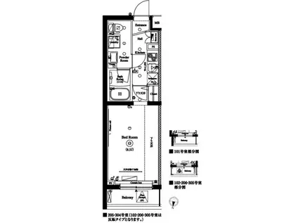 アクサス明大前(1K/1階)の間取り写真