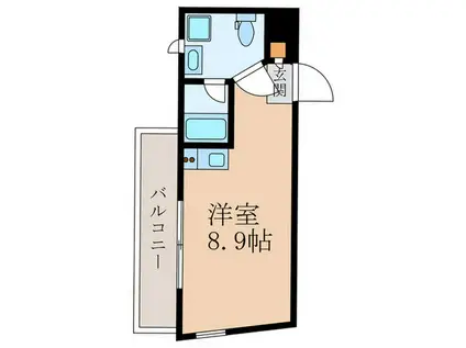 ALVEARE東が丘(ワンルーム/3階)の間取り写真