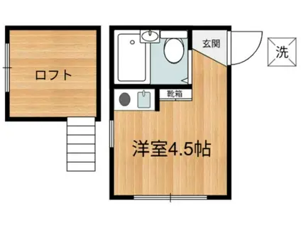 URBANNEX(ワンルーム/1階)の間取り写真