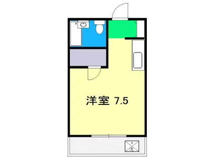 YSハイツ(ワンルーム/2階)の間取り写真