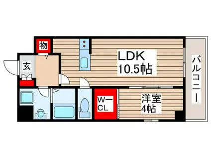 GREEN HILL RESIDENCE(1LDK/2階)の間取り写真