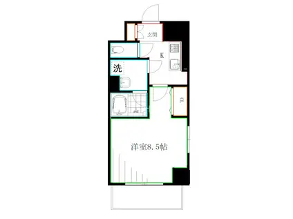 VILLA DOUCEUR(1K/2階)の間取り写真