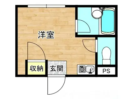ビルシャナ豊秀2(ワンルーム/3階)の間取り写真