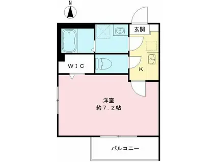 CASA DE MARTE(1K/1階)の間取り写真