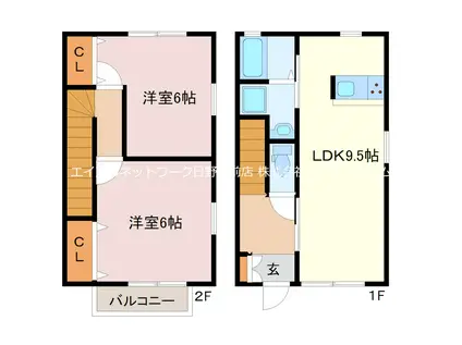 SAVA(2LDK/1階)の間取り写真