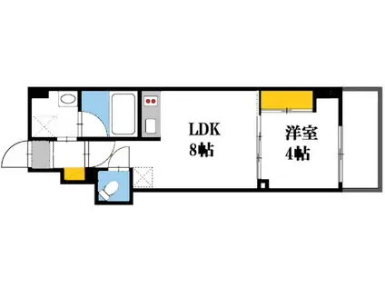 ELETTA吉島(1LDK/2階)の間取り写真