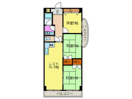 ナチュールKICHI(3LDK/4階)の間取り写真