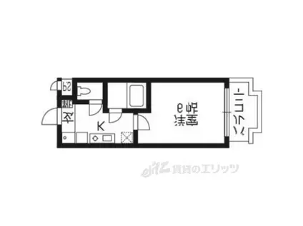 VILLASOLEIL(1K/2階)の間取り写真