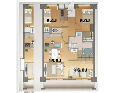 ステラメゾン田端(3LDK/1階)の間取り写真