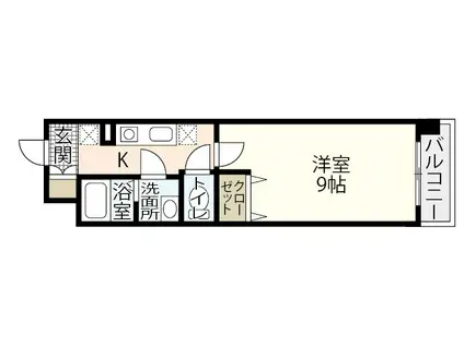 第28友建ビル(1K/3階)の間取り写真