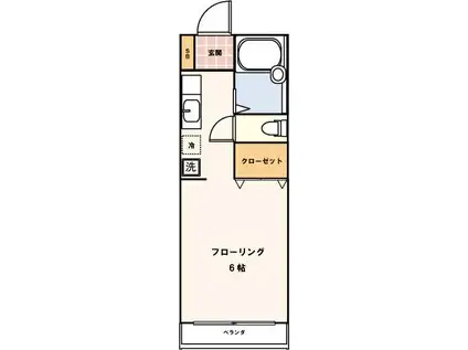 レスポワール(1K/2階)の間取り写真