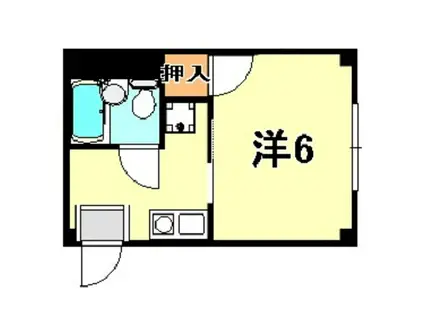 サンライフマンション(ワンルーム/1階)の間取り写真