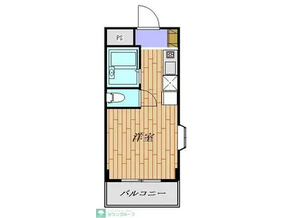 エスペランサ21(ワンルーム/3階)の間取り写真
