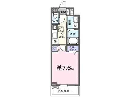 SUMIKAWA(1K/1階)の間取り写真