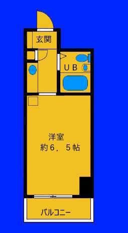 ガーデンプラザ横浜南(1K/4階)の間取り写真