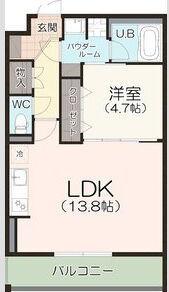 AQLA(1LDK/2階)の間取り写真