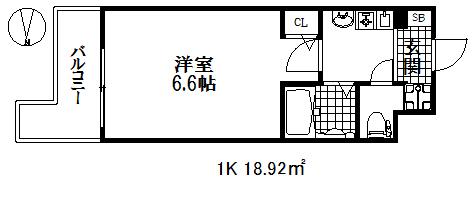 エステムコート新神戸エリタージュ(1K/4階)の間取り写真