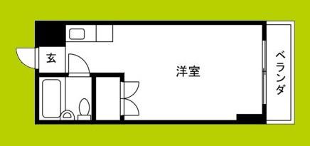 えび寿マンション(ワンルーム/5階)の間取り写真