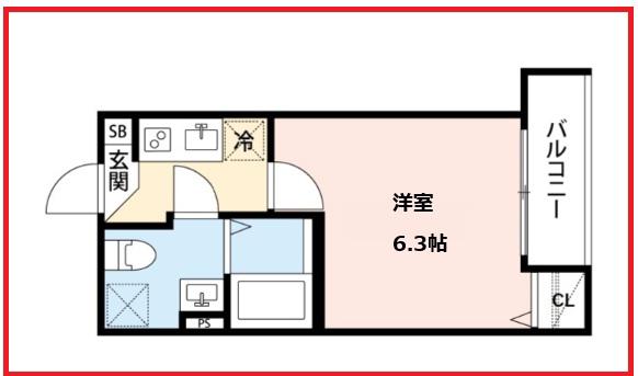 ロボットホームお花茶屋A(1K/1階)の間取り写真