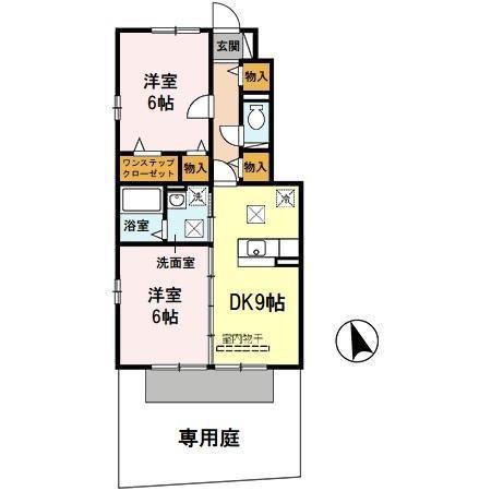 ＪＲ阪和線 紀伊駅 徒歩23分 2階建 築17年(2DK/1階)の間取り写真