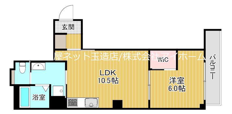 紀州PLACETAMATSUKURI(1LDK/4階)の間取り写真