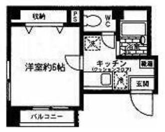 ソレイユ東麻布(1K/1階)の間取り写真