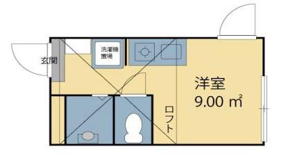 MUSA北千住(ワンルーム/1階)の間取り写真