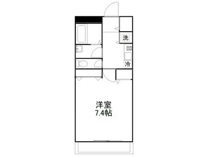 STUDIO-FLAT SHIBAYAMA(1K/3階)の間取り写真