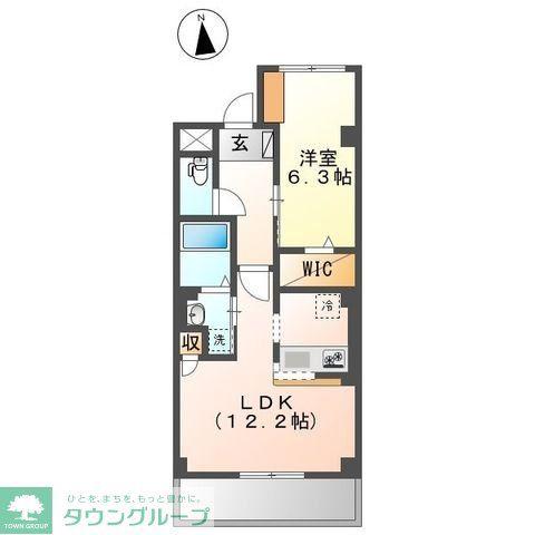 グランメゾン光が丘(1LDK/3階)の間取り写真