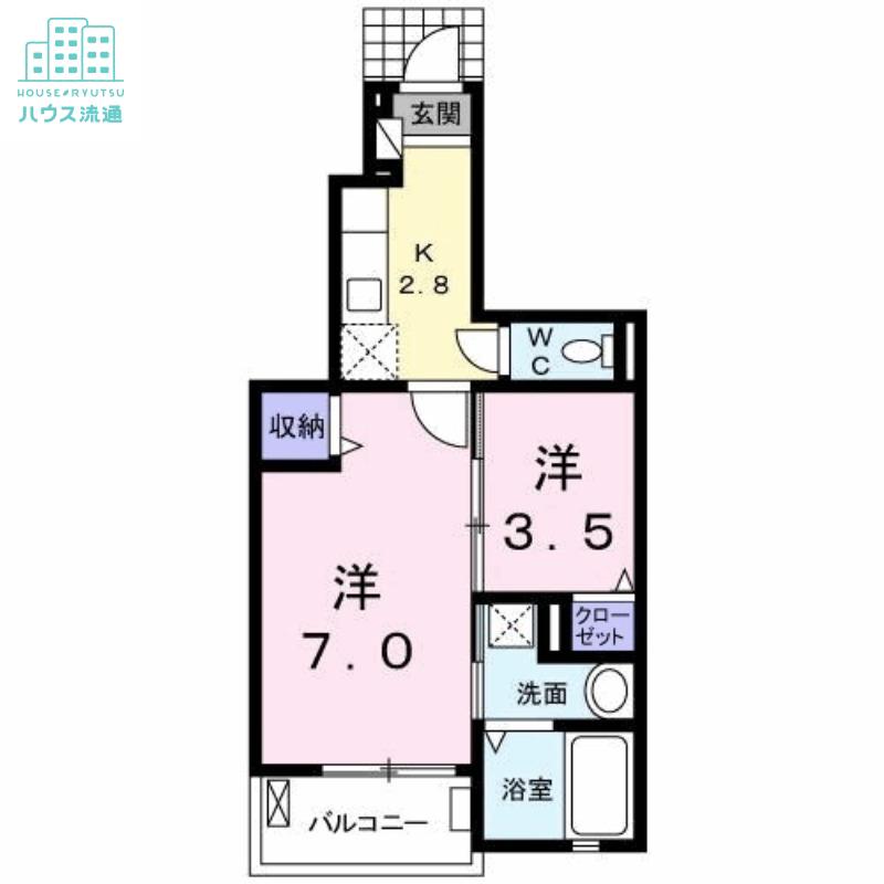 YAMATOIV(1SK/1階)の間取り写真