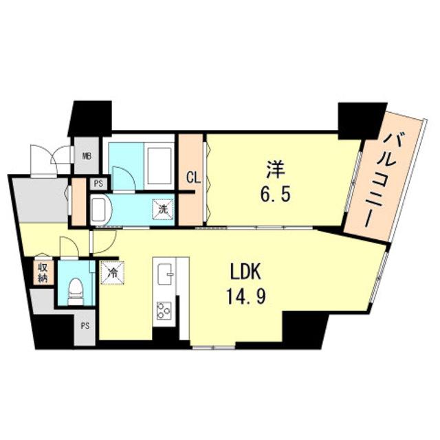 ファルマシアントアロード(1LDK/4階)の間取り写真