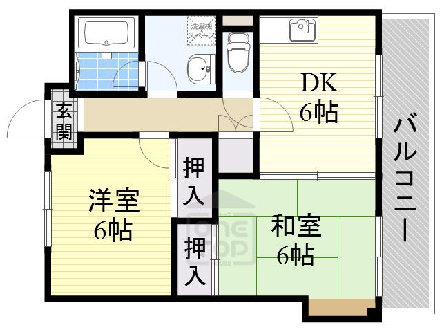 ガーデンシティハイツ(2DK/1階)の間取り写真