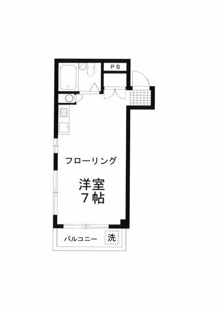 サンハイツ南長崎(ワンルーム/2階)の間取り写真