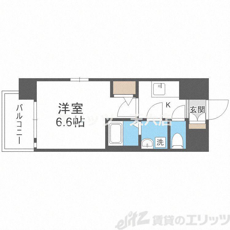 エスリードTENROKU(1K/7階)の間取り写真