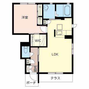 シャーメゾン藤並(1LDK/1階)の間取り写真