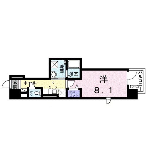 LA PLAGE SHONAN(1K/10階)の間取り写真