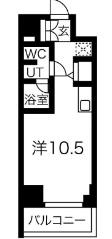 スパシエステージ池袋西(ワンルーム/4階)の間取り写真
